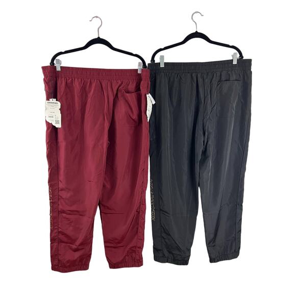 Women Love & Sports Track Jogger Pant Set of 2 Red Black Workout XXL (20) NEW - Picture 3 of 14